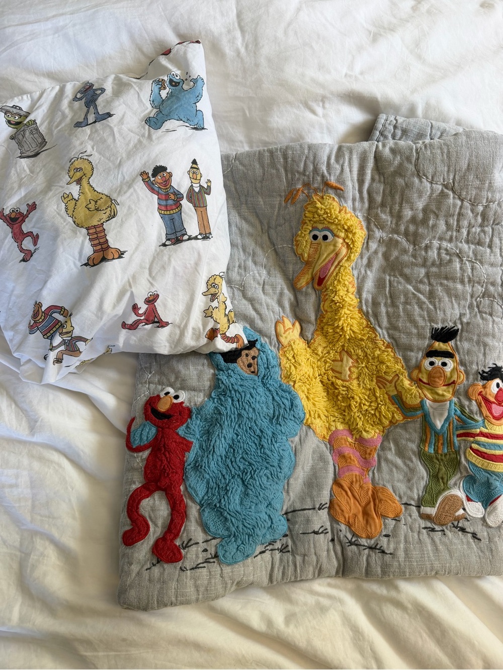 Pottery Barn Kids Sesame Street Quilt & Sheet Set - Toddler Size